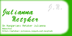 julianna metzker business card